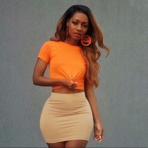 XS Tangerine Crop Top 🍊